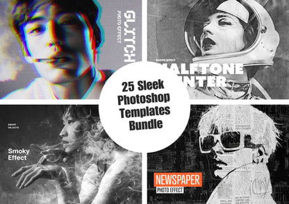 25 Sleek Photoshop Templates Bundle - Photoboto