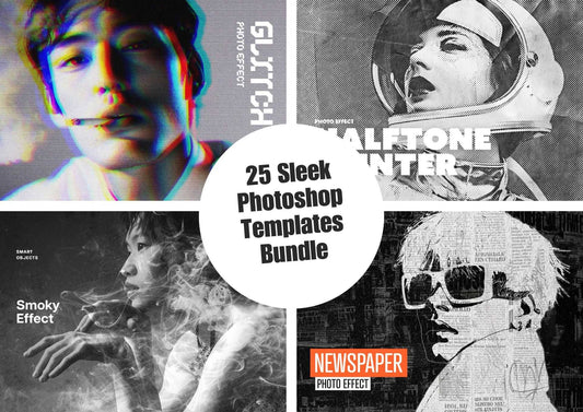 25 Sleek Photoshop Templates Bundle - Photoboto