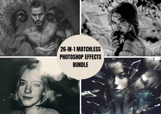 26-In-1 Matchless Photoshop Effects Bundle - Photoboto