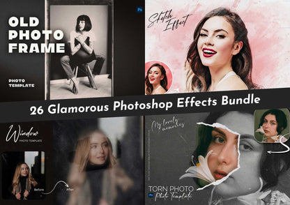 26 Glamorous Photoshop Effects Bundle - Photoboto