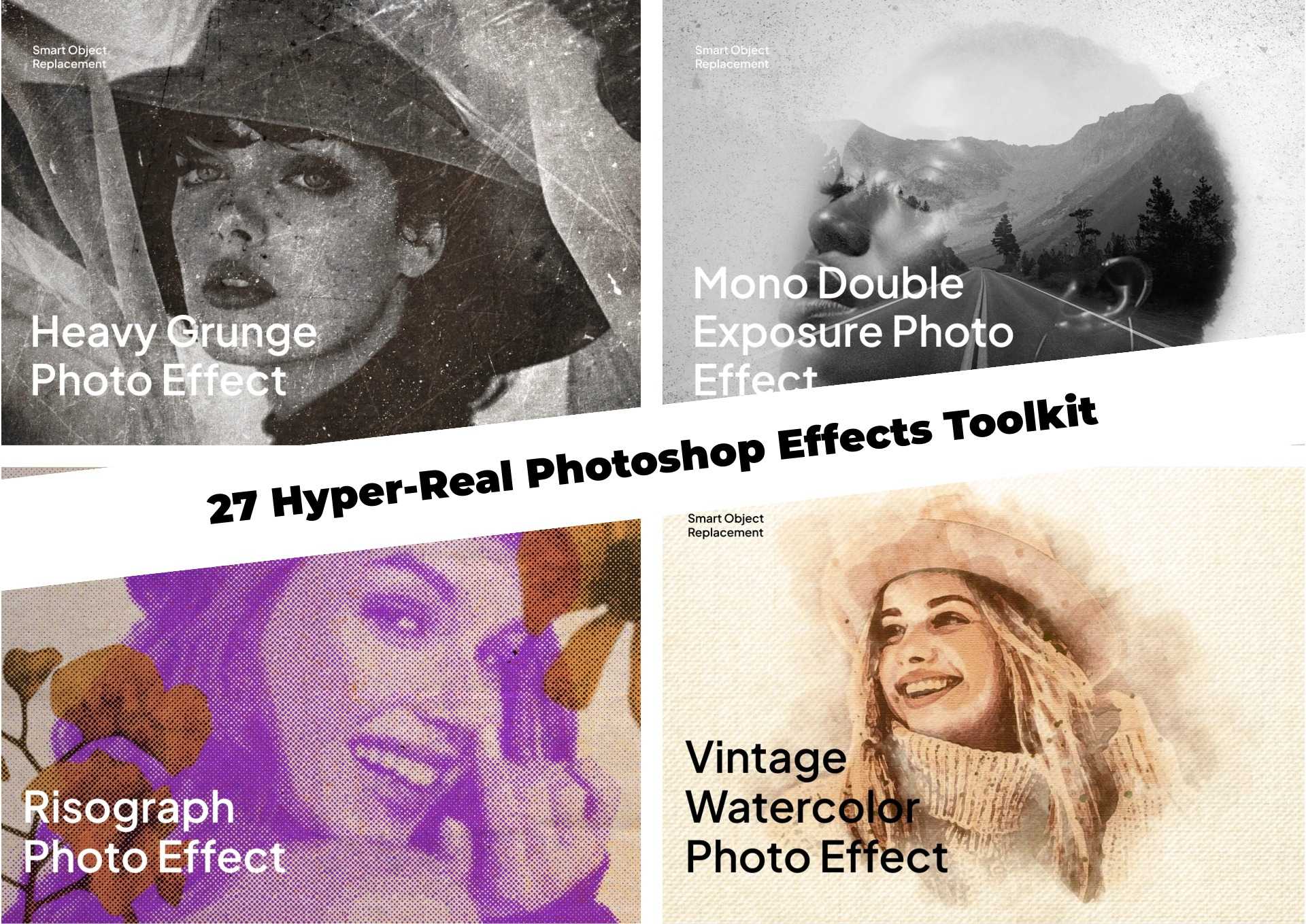 27 Hyper-Real Photoshop Effects Toolkit – Photoboto