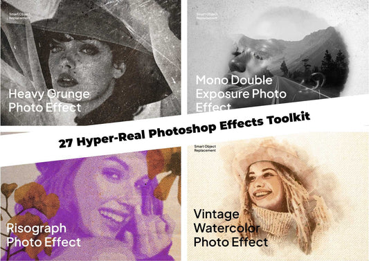 27 Hyper-Real Photoshop Effects Toolkit