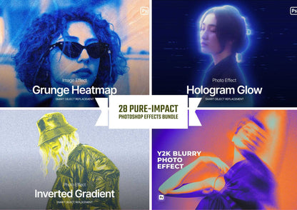 28 Pure-Impact Photoshop Effects Bundle