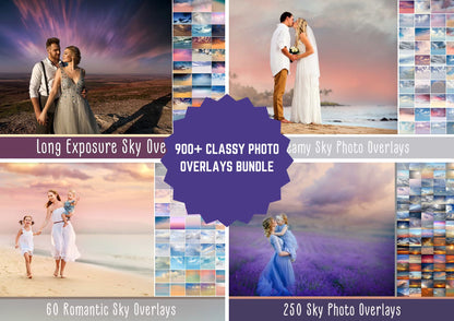 900+ Classy Photo Overlays Bundle