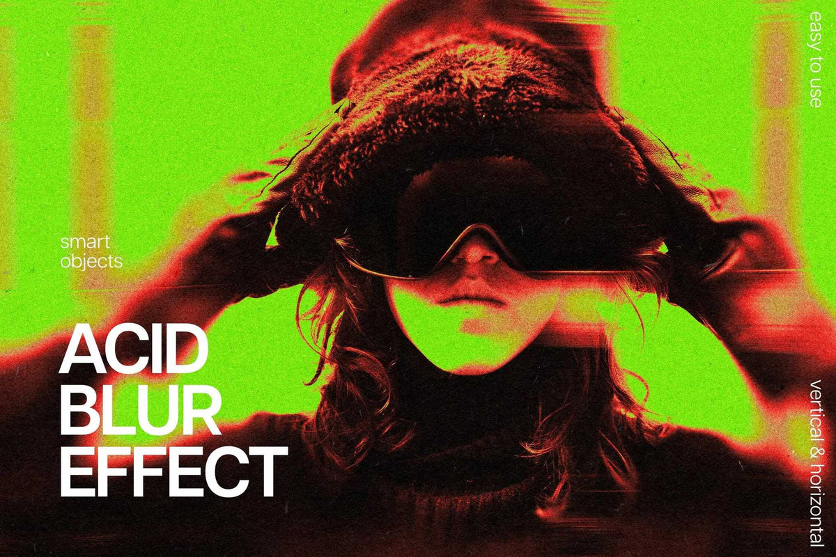 The Acid Rush Bundle Of 20 Photoshop Effects