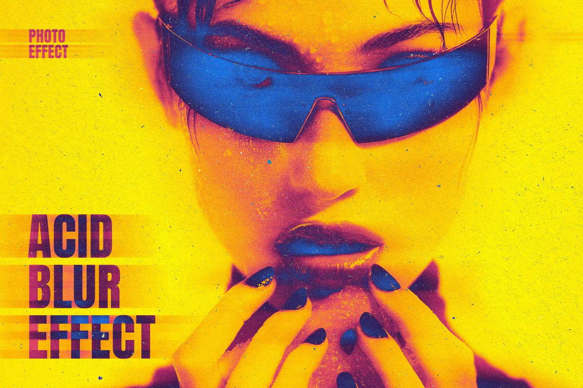 The Acid Rush Bundle Of 20 Photoshop Effects