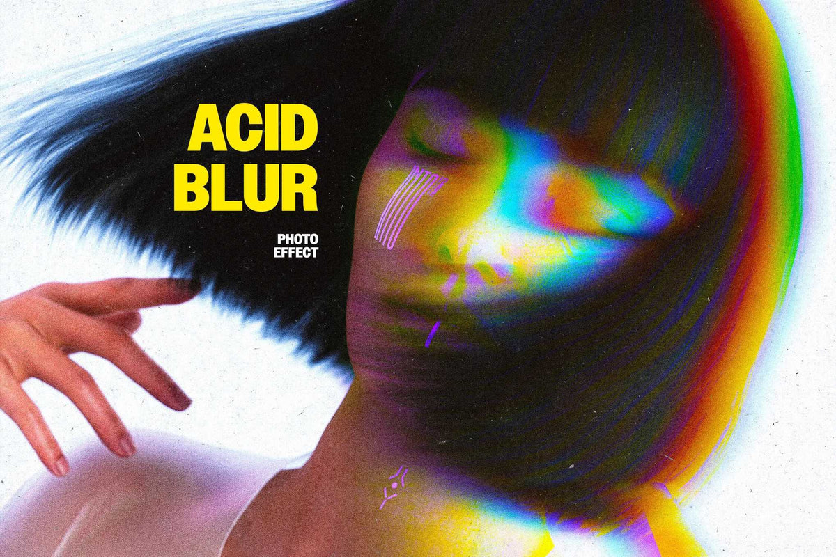 The Acid Rush Bundle Of 20 Photoshop Effects