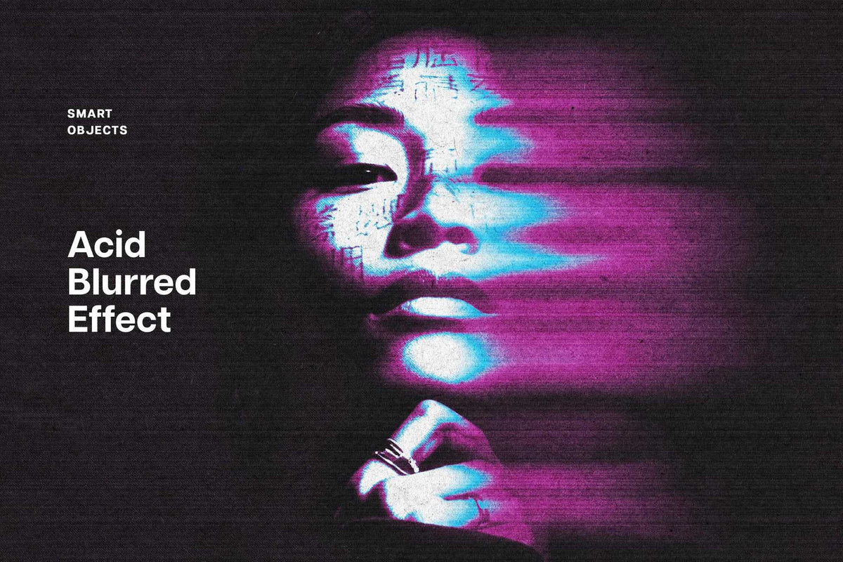 The Acid Rush Bundle Of 20 Photoshop Effects