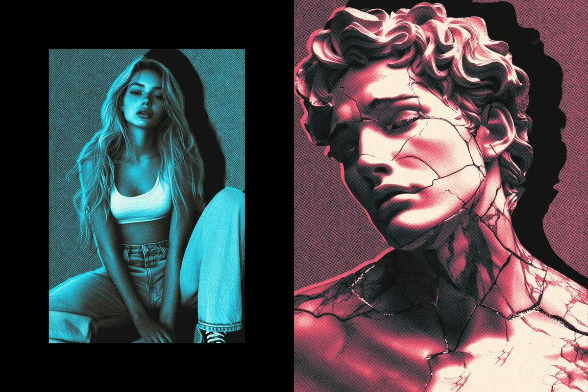 The Acid Rush Bundle Of 20 Photoshop Effects