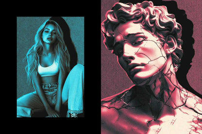 The Acid Rush Bundle Of 20 Photoshop Effects
