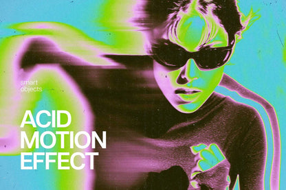 The Acid Rush Bundle Of 20 Photoshop Effects