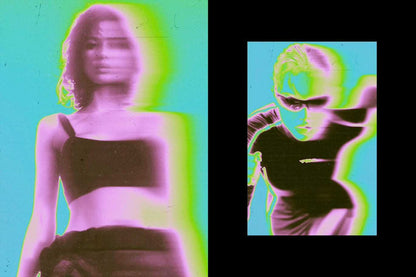 The Acid Rush Bundle Of 20 Photoshop Effects