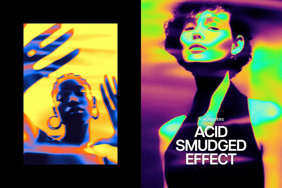 The Acid Rush Bundle Of 20 Photoshop Effects