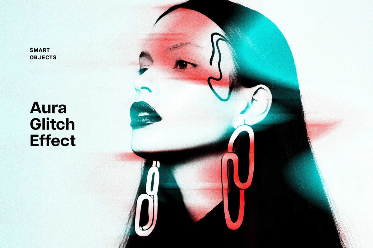 31-In-1 Cyber Distortion Photoshop Effects Bundle