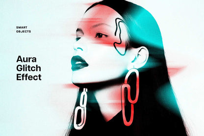 31-In-1 Cyber Distortion Photoshop Effects Bundle