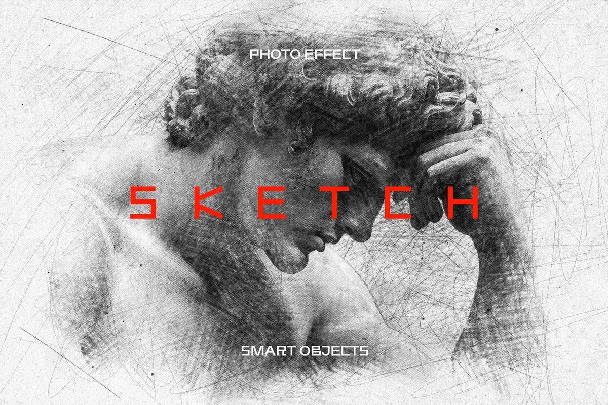 18-In-1 Sketch Mastery Photoshop Effects Bundle