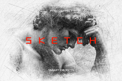 18-In-1 Sketch Mastery Photoshop Effects Bundle