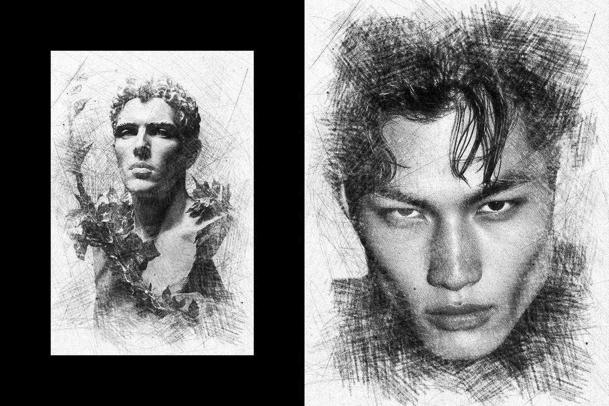 18-In-1 Sketch Mastery Photoshop Effects Bundle