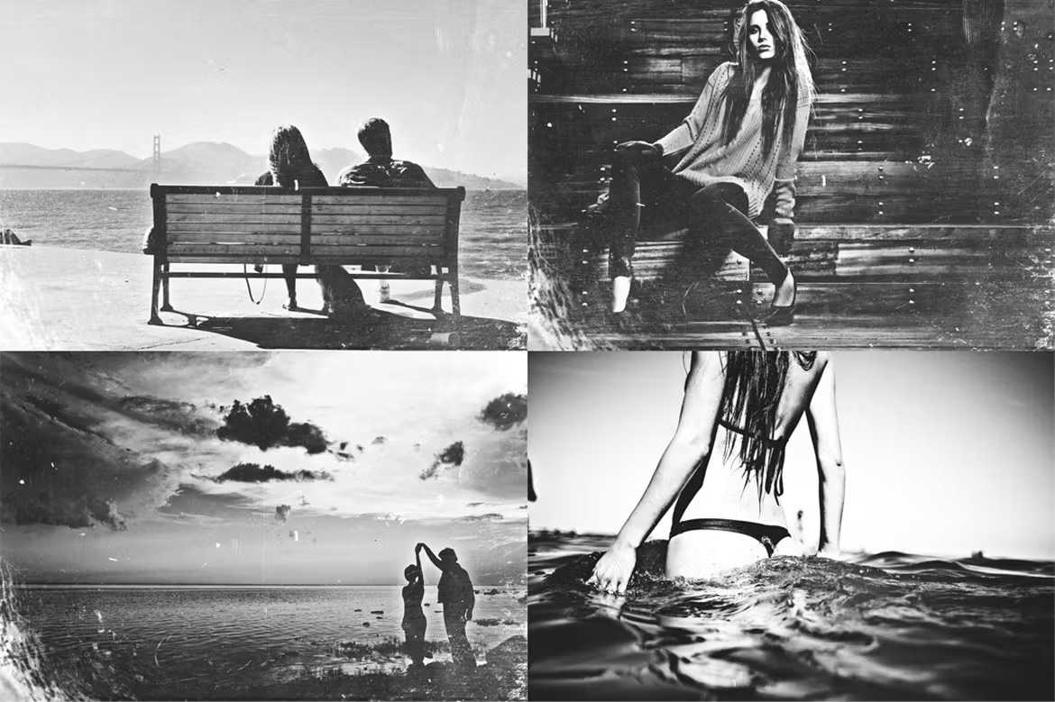 24 Nostalgic Photoshop Effects Bundle - Photoboto