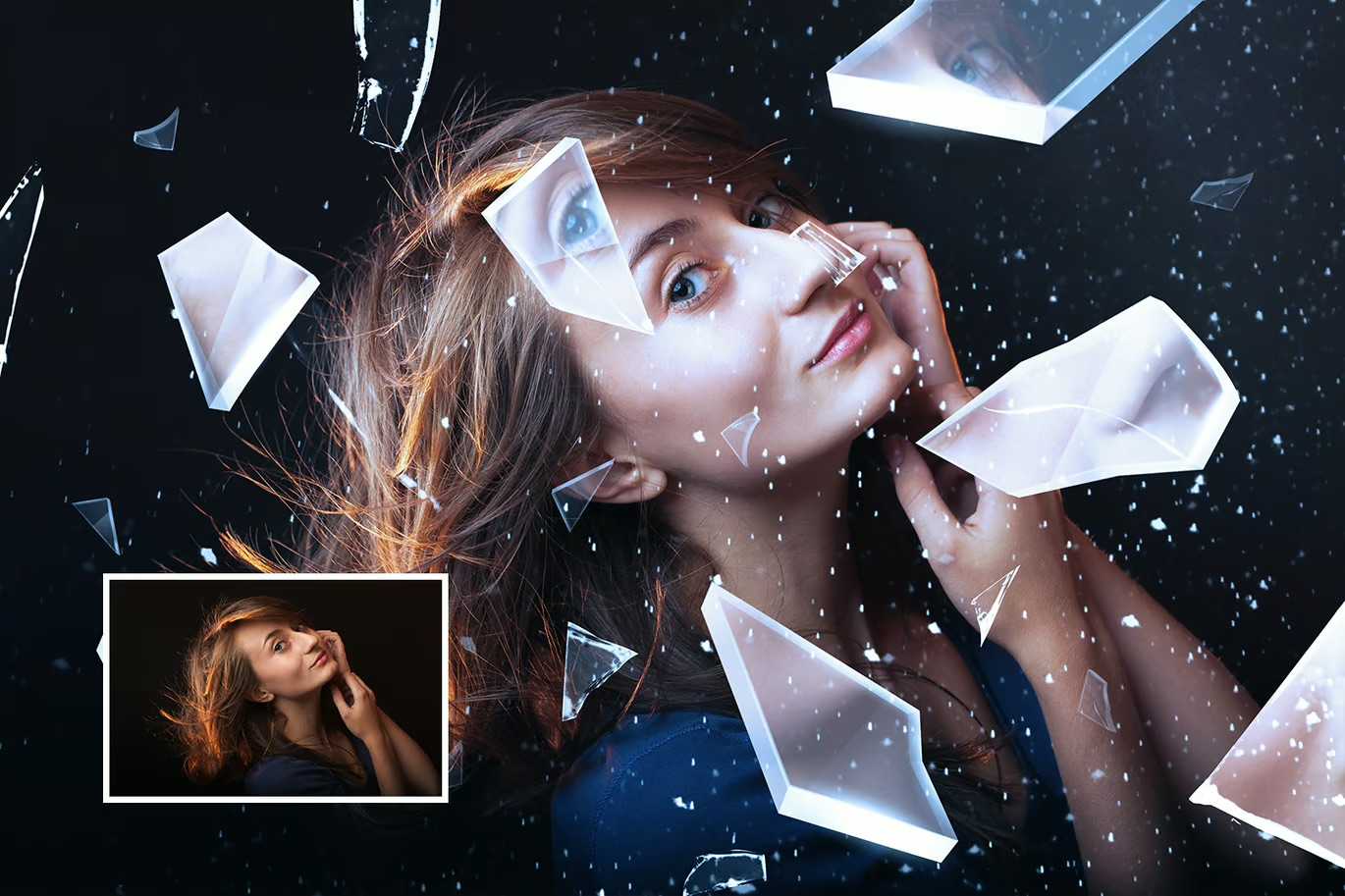 21-In-1 Broken Glass Photoshop Templates Bundle - Photoboto