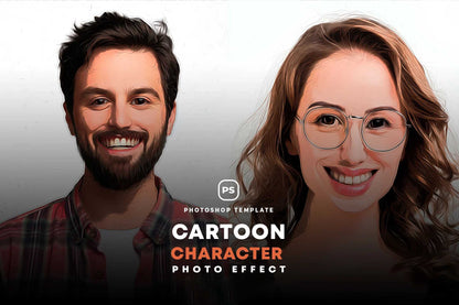 18 Cartoon Photoshop Templates Collection - Photoboto