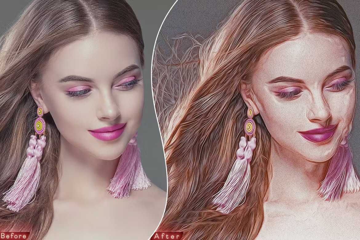 14 Ultramodern Painting Photoshop Add-Ons Bundle - Photoboto