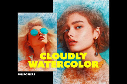 17-In-1 Textured Watercolor Photoshop Effects Bundle