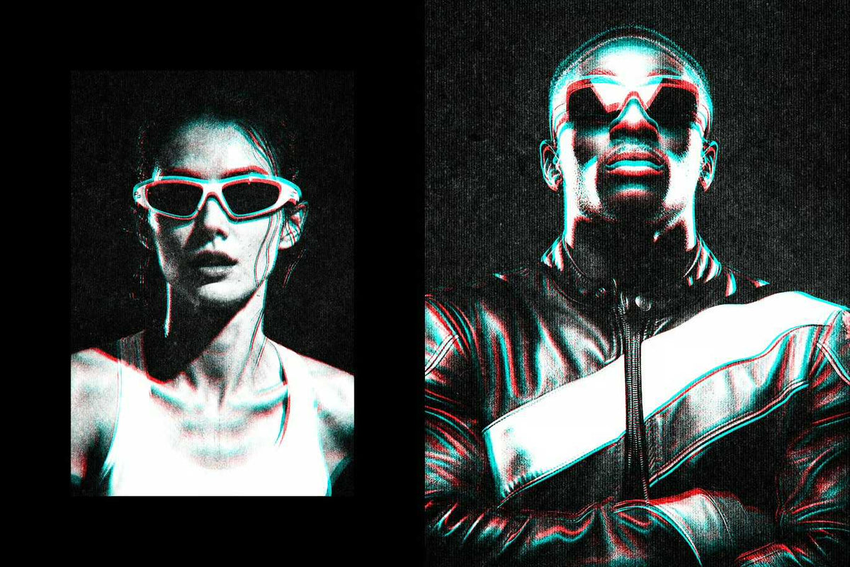 31-In-1 Cyber Distortion Photoshop Effects Bundle