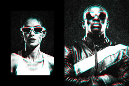 31-In-1 Cyber Distortion Photoshop Effects Bundle