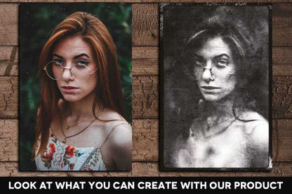 23 Realistic Vintage Photoshop Templates Bundle - Photoboto