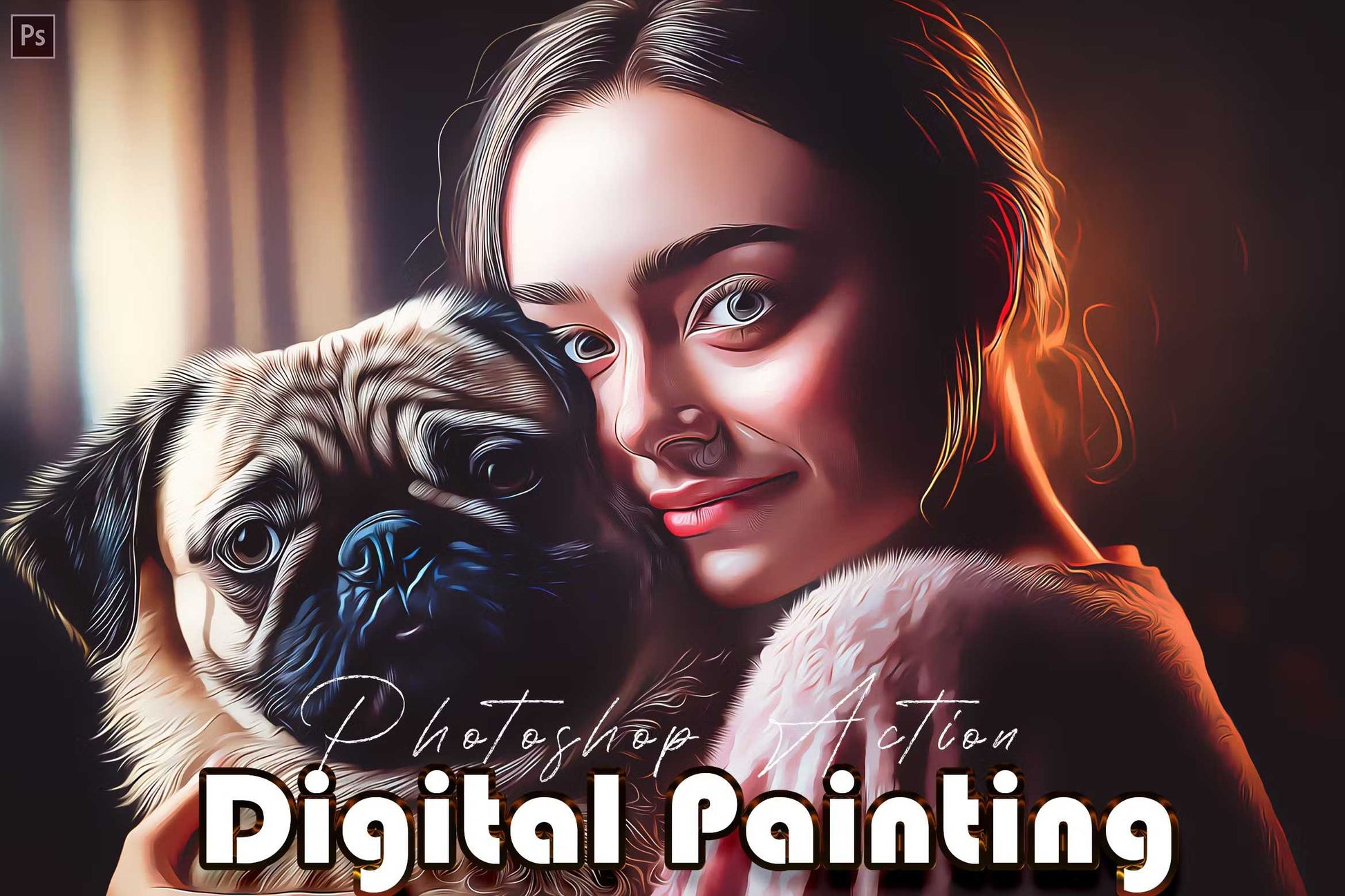 14 Ultramodern Painting Photoshop Add-Ons Bundle - Photoboto