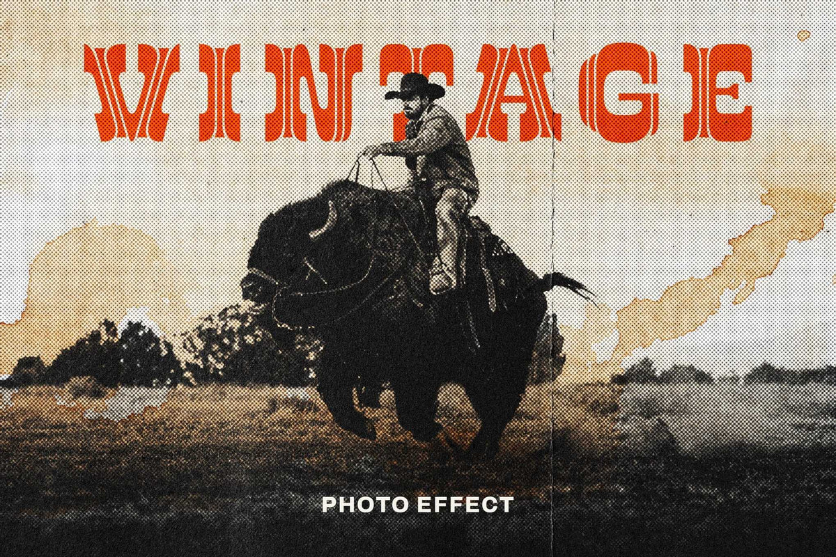 25-In-1 Faded Vintage Photoshop Effects Bundle