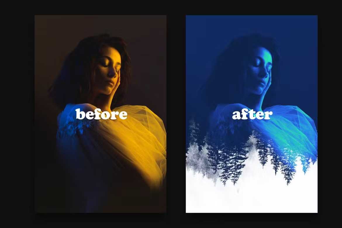 18 Comprehensive Portrait Photoshop Templates Bundle - Photoboto
