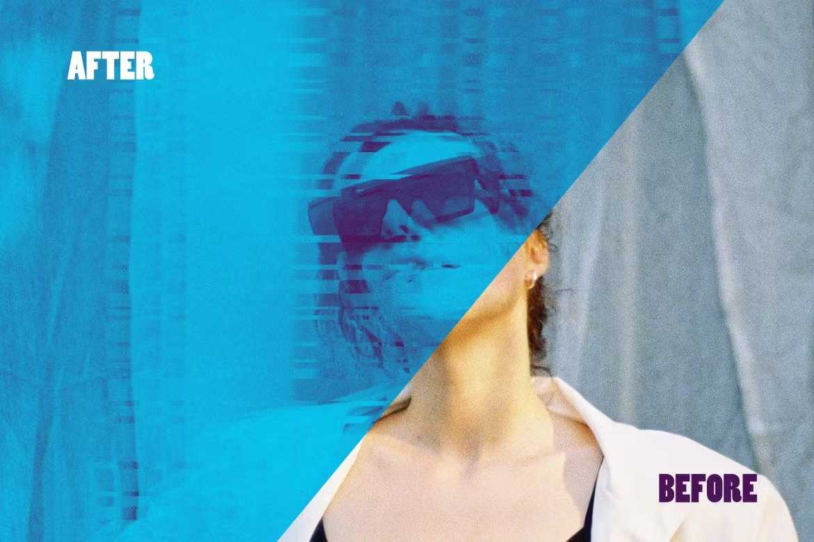 24 Disruptive Glitch Photoshop Effects - Photoboto