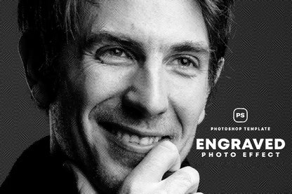 16 Retro Engraved Photoshop Templates Bundle - Photoboto
