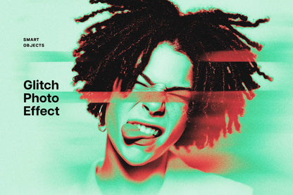 31-In-1 Cyber Distortion Photoshop Effects Bundle