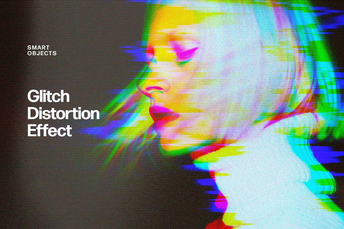 31-In-1 Cyber Distortion Photoshop Effects Bundle