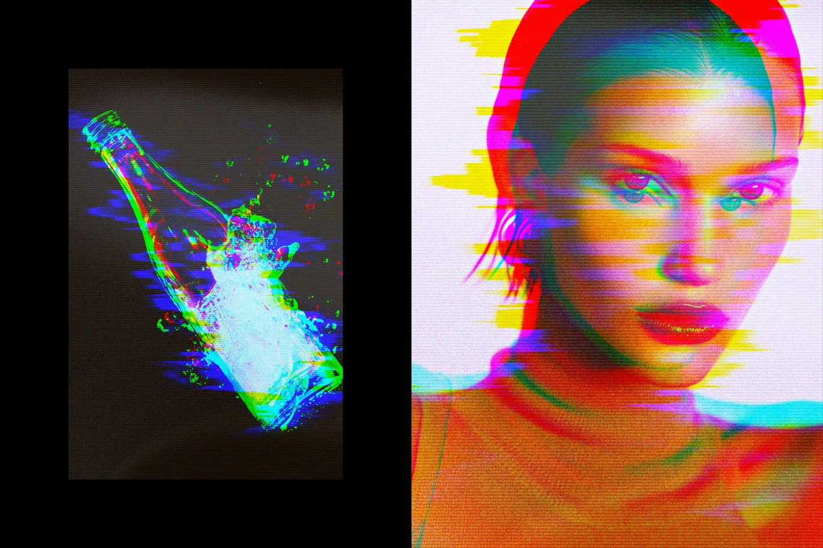 31-In-1 Cyber Distortion Photoshop Effects Bundle