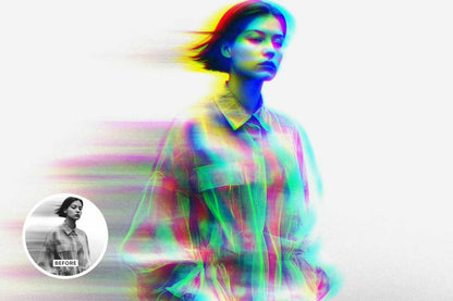 31-In-1 Cyber Distortion Photoshop Effects Bundle