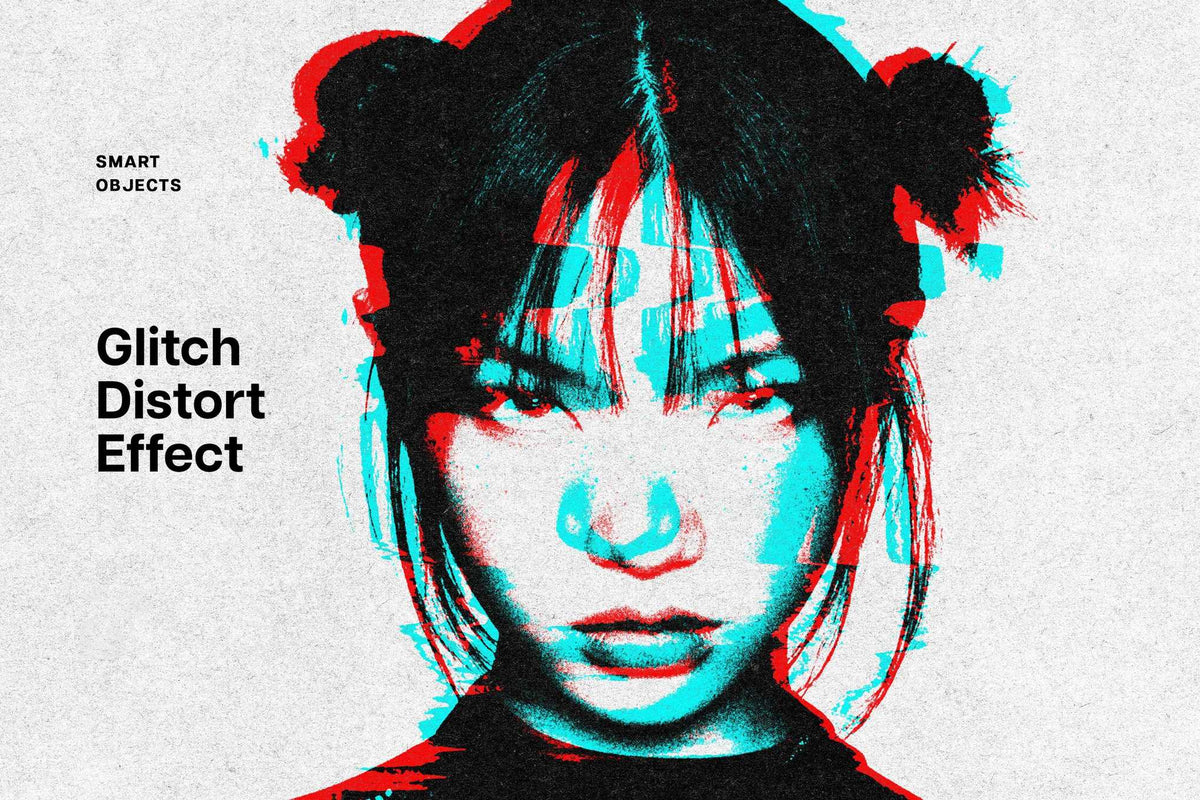 31-In-1 Cyber Distortion Photoshop Effects Bundle