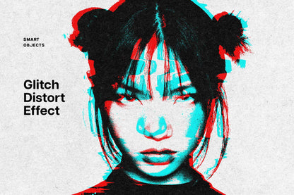 31-In-1 Cyber Distortion Photoshop Effects Bundle