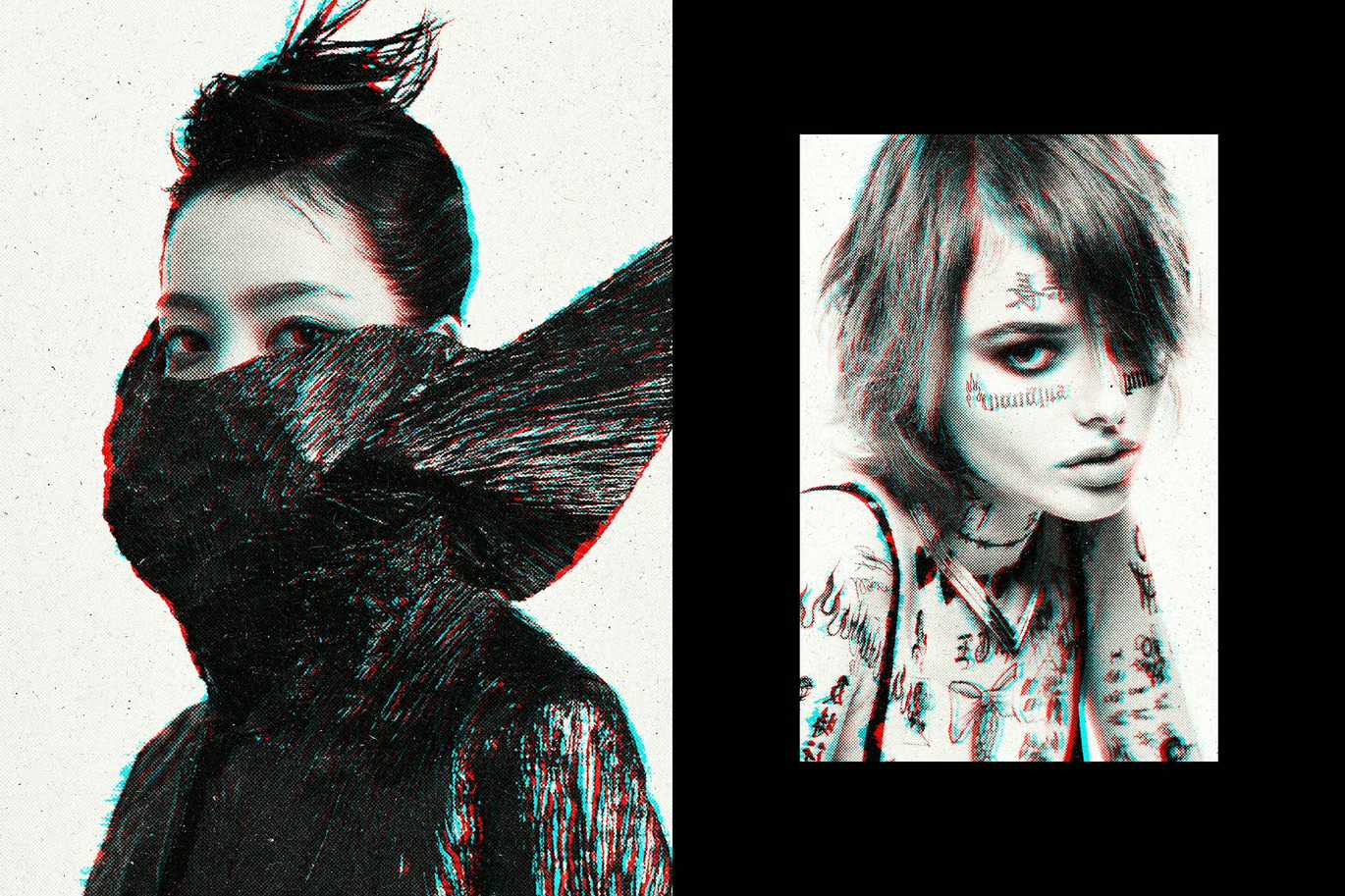 21 Screenprint Photoshop Effects Bundle