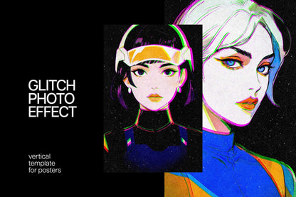 31-In-1 Cyber Distortion Photoshop Effects Bundle
