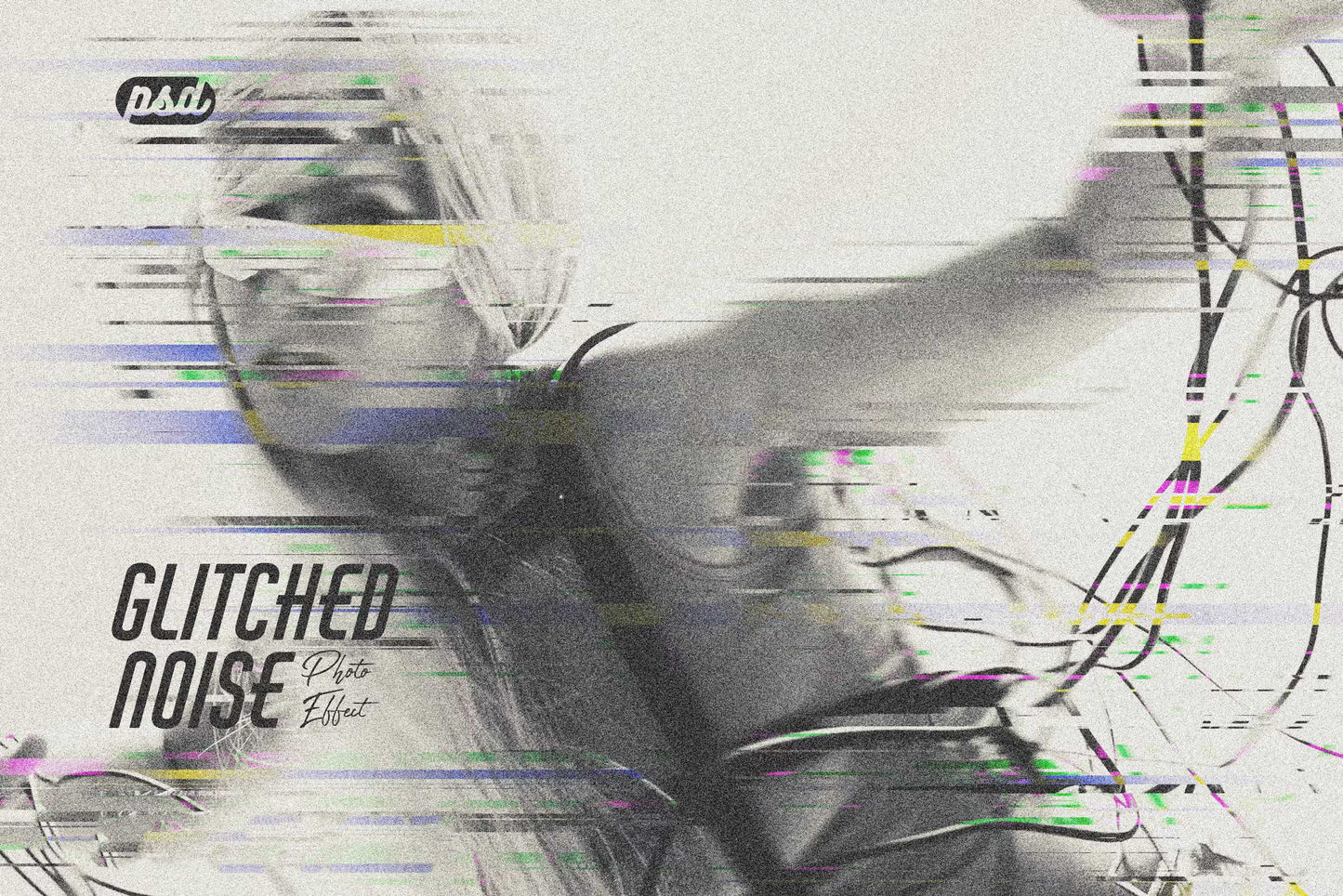 24 Disruptive Glitch Photoshop Effects - Photoboto