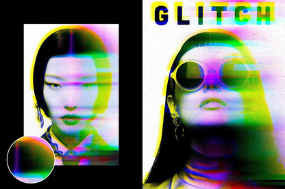 31-In-1 Cyber Distortion Photoshop Effects Bundle