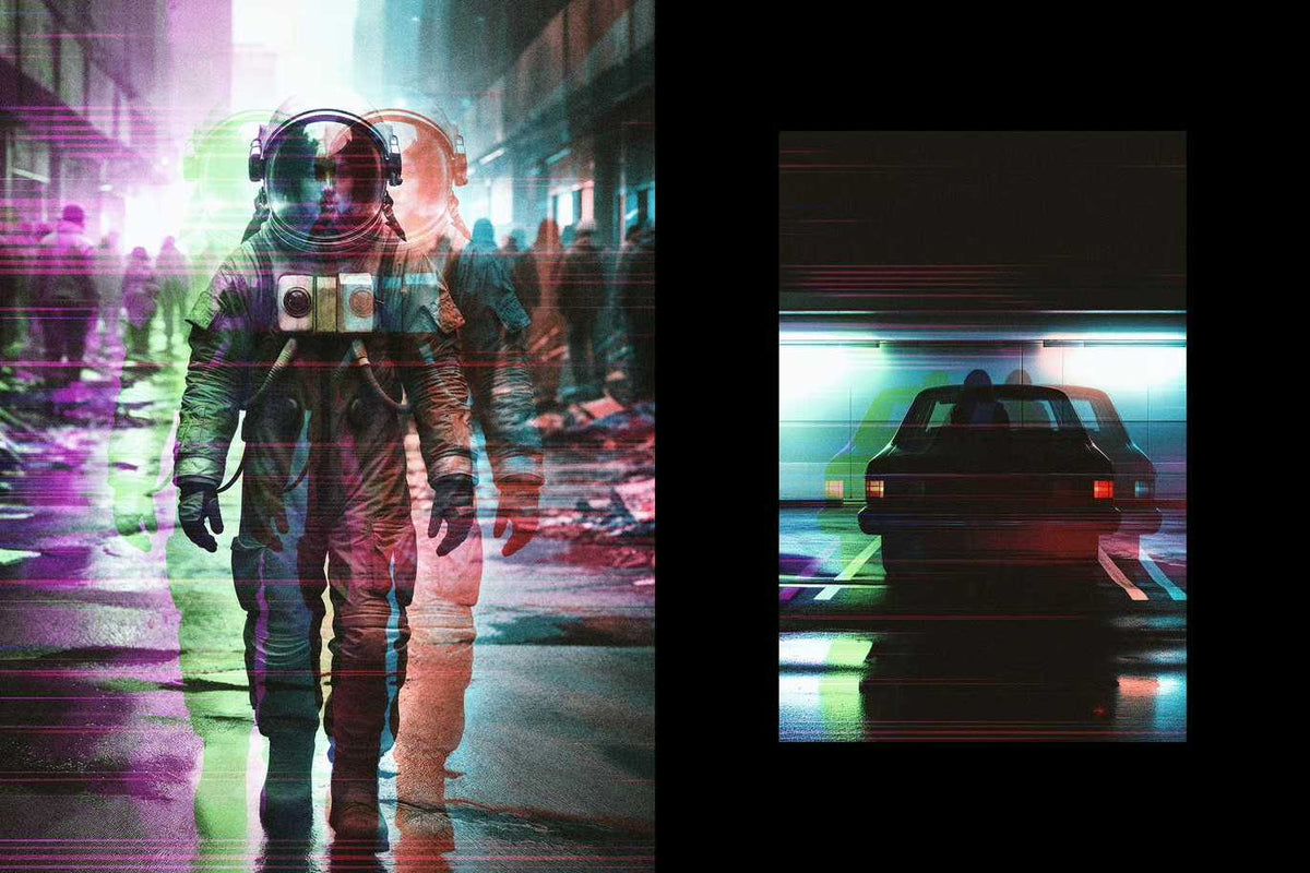 31-In-1 Cyber Distortion Photoshop Effects Bundle