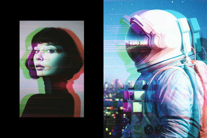 31-In-1 Cyber Distortion Photoshop Effects Bundle