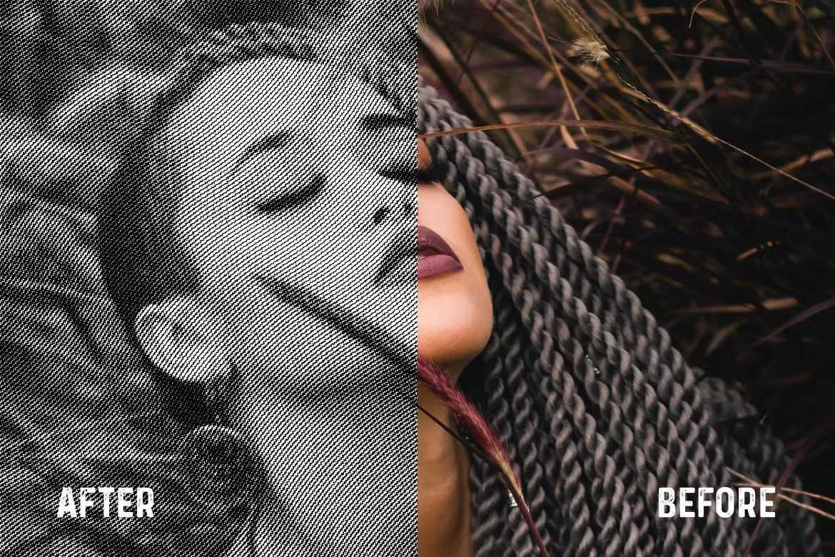 29 Classic Halftone Photoshop Effects - Photoboto