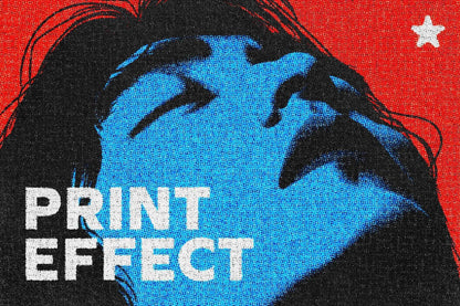 21 Screenprint Photoshop Effects Bundle
