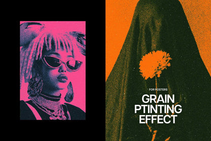 21 Screenprint Photoshop Effects Bundle